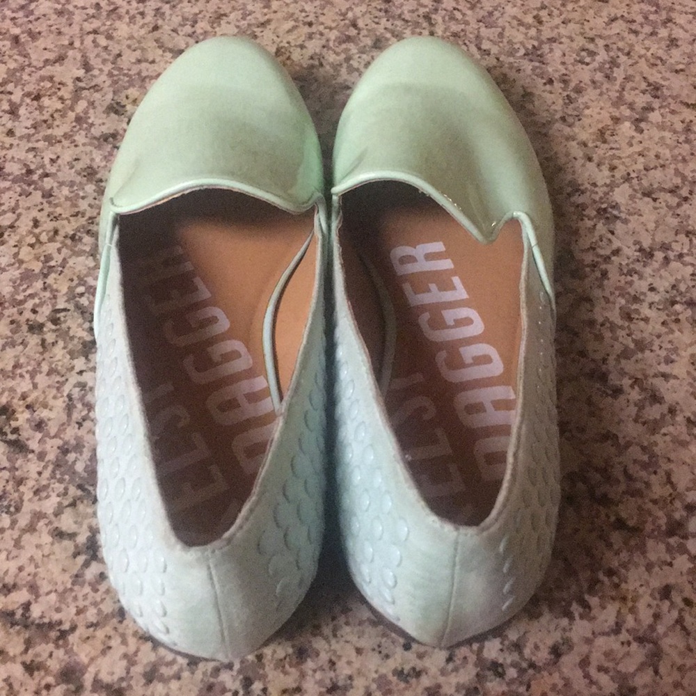 Kelsi Dagger Mint Green Loafers new - Picture 3 of 4